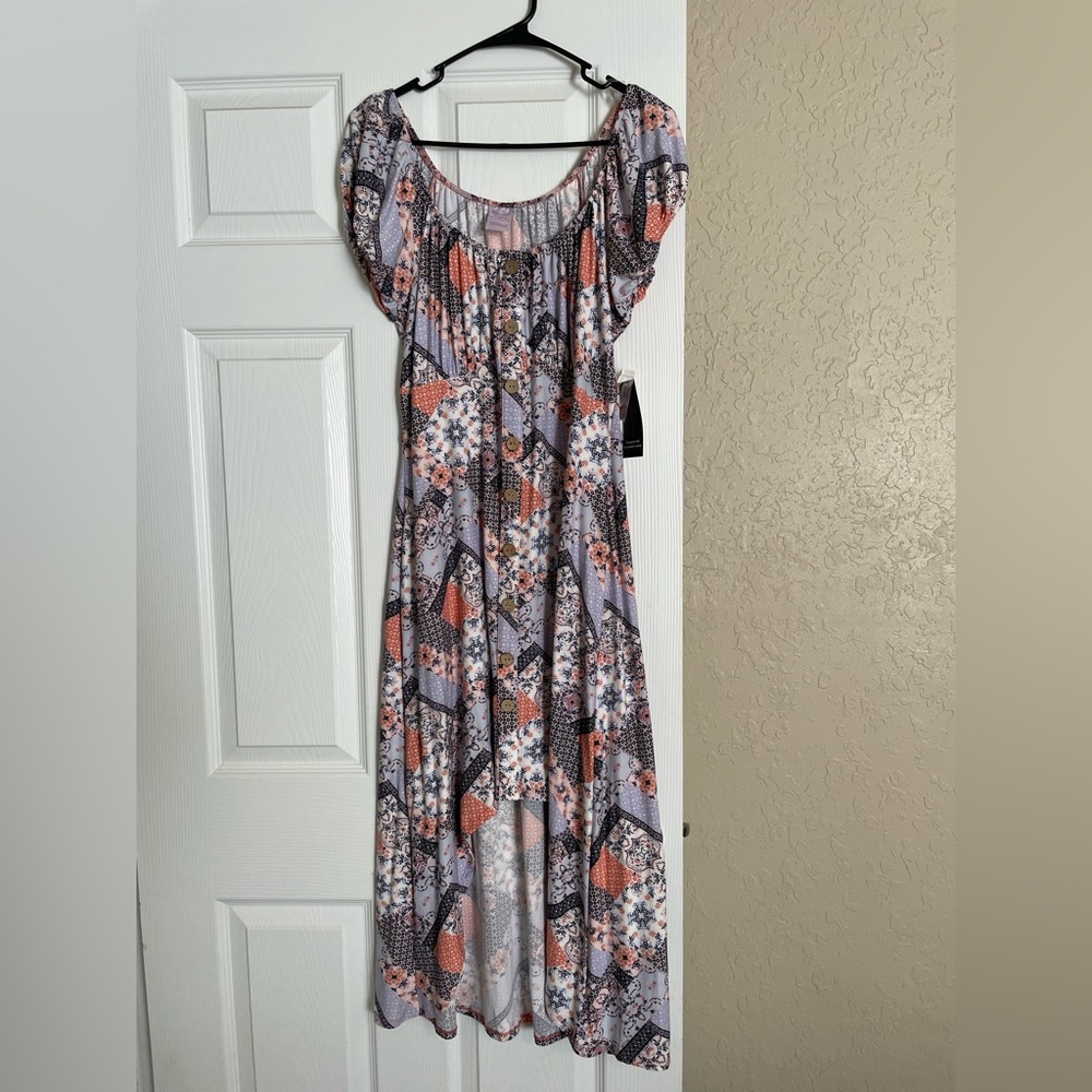 Floral/Multi Patterned Dress, X-Large